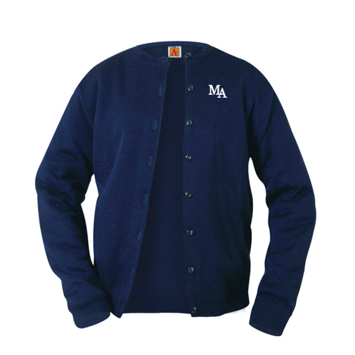 Madison Academy girls cardigan sweater