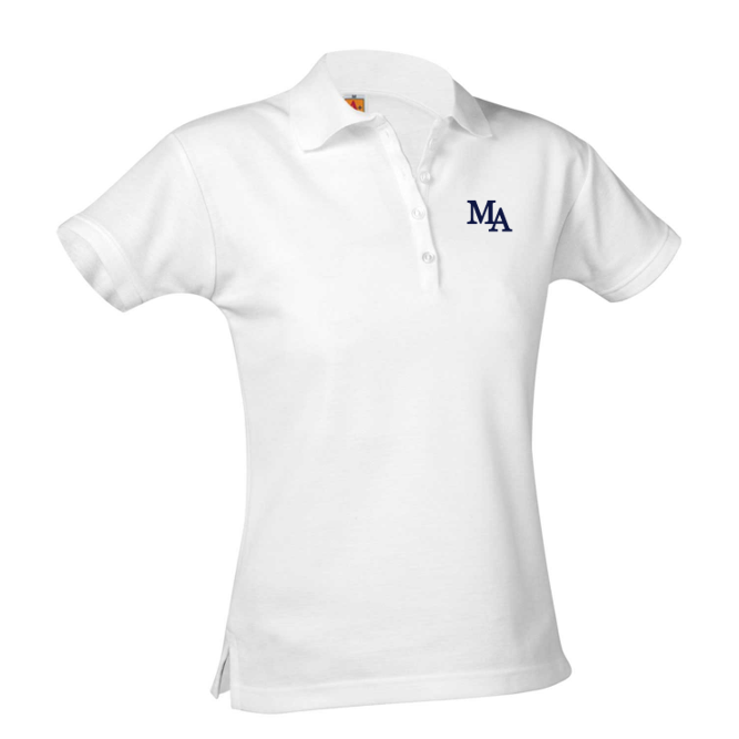 Madison Academy Girls Short-Sleeve Fitted Polo Shirt