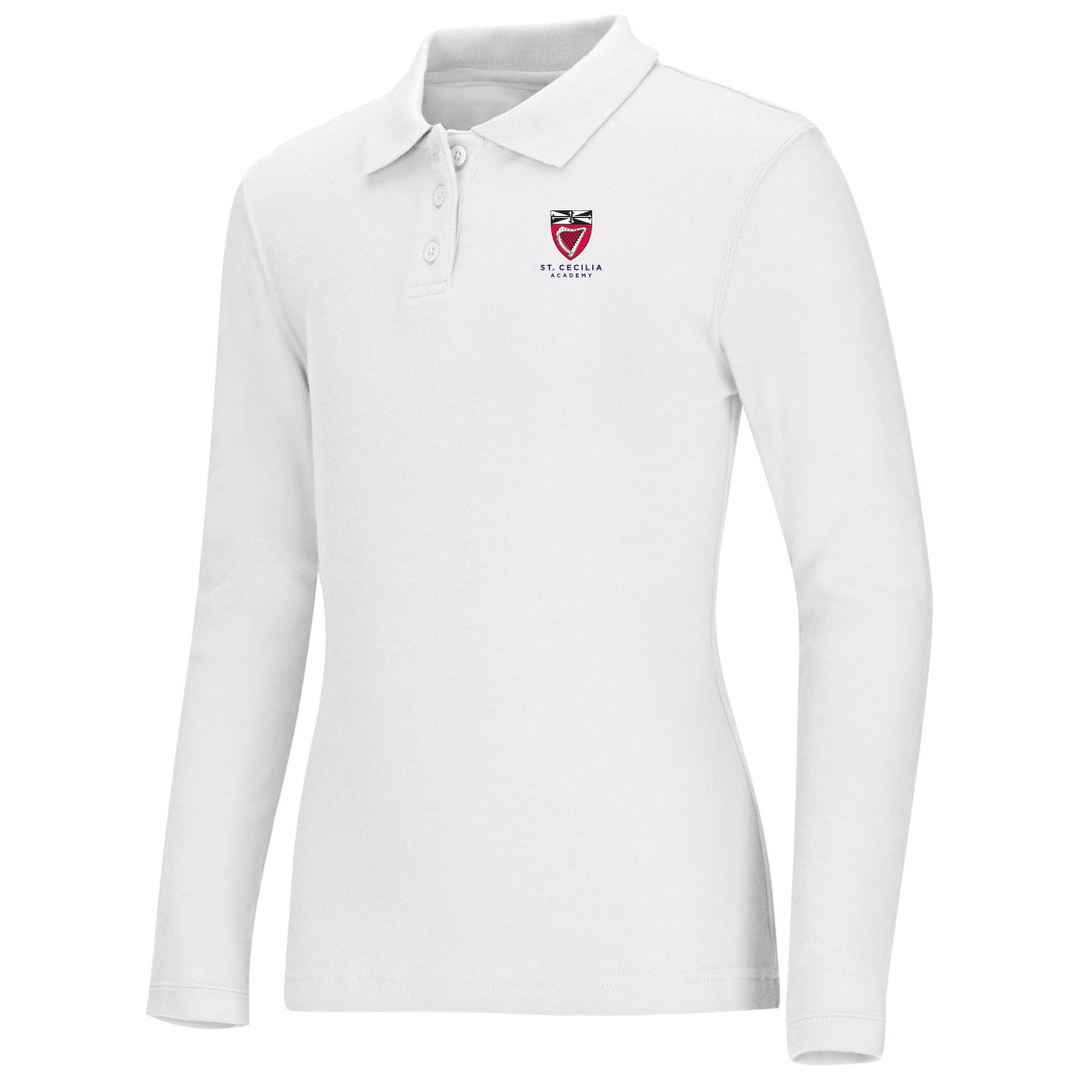 SCA Girls Long-Sleeve Fitted Polo Shirt