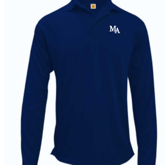 Madison  Academy Performance Long-Sleeve Polo Shirt