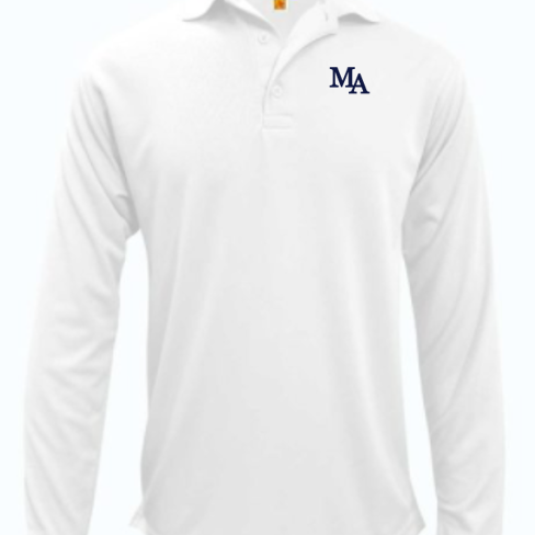Madison  Academy Performance Long-Sleeve Polo Shirt