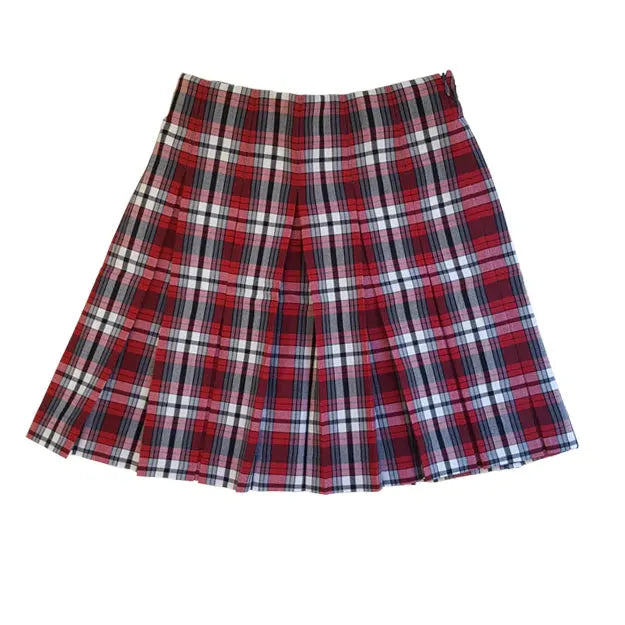 Plaid Thin Band Skirt (P169)