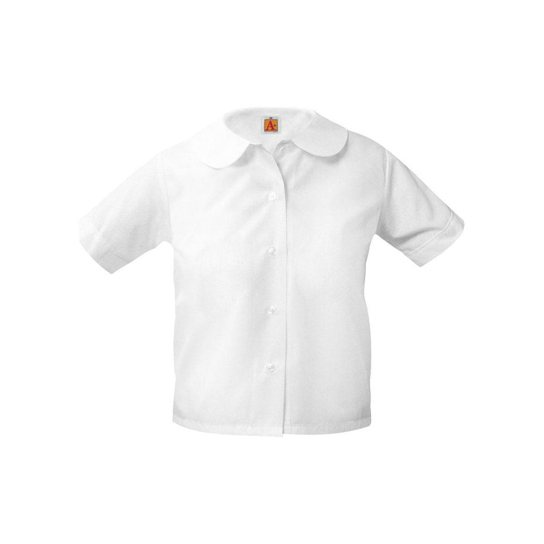 Short-Sleeve Peter Pan blouse (No Embroidery)