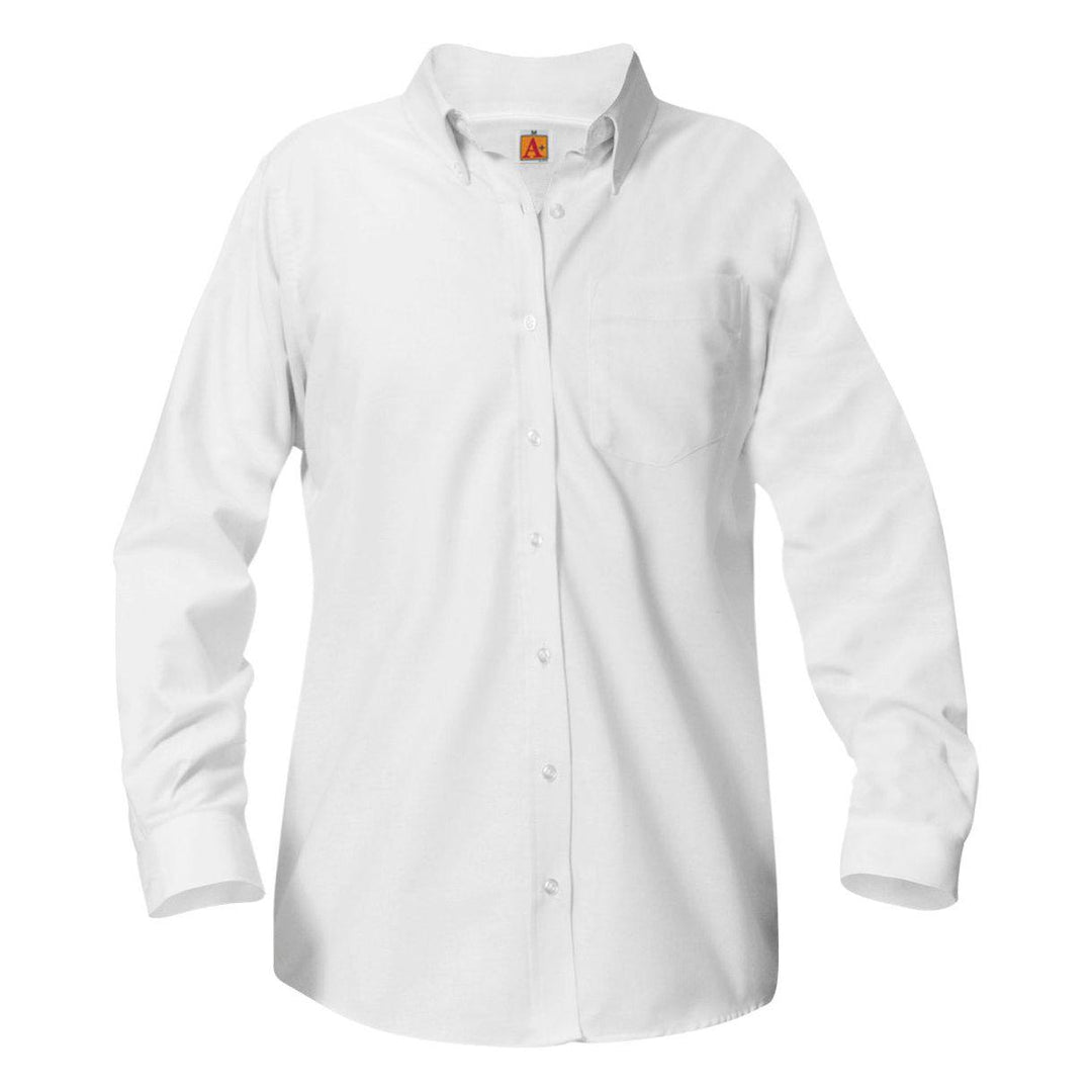 Girls Long-Sleeve Oxford (No Embroidery)