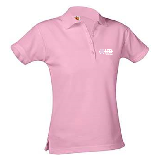 STEM High School Girls Short-Sleeve Fitted Polo Shirt