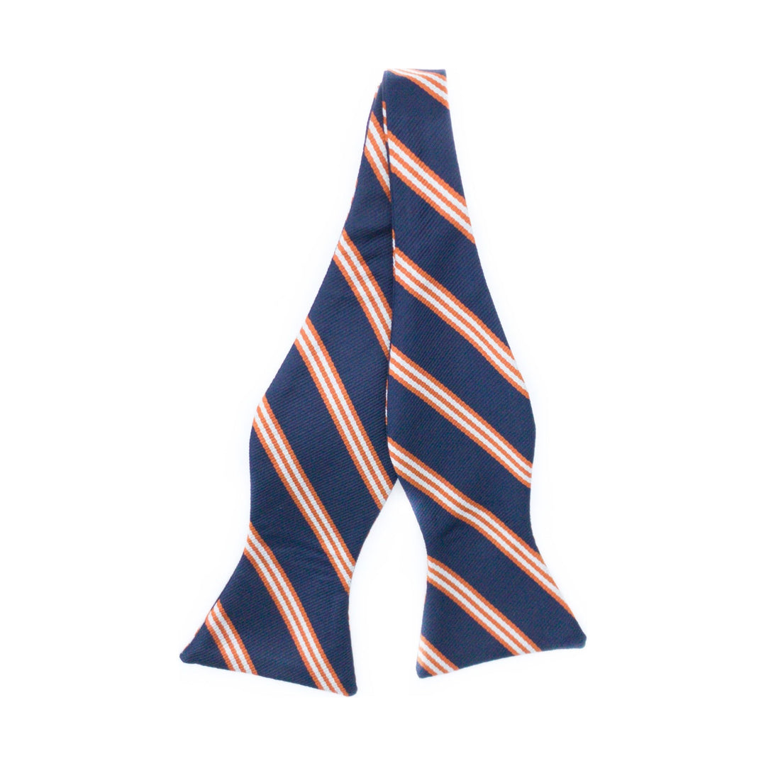 Navy and Orange Tie/Bow Tie
