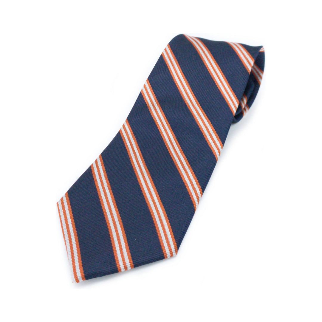 Navy and Orange Tie/Bow Tie