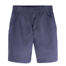 Elastic Waist Pull-On Navy Twill Shorts