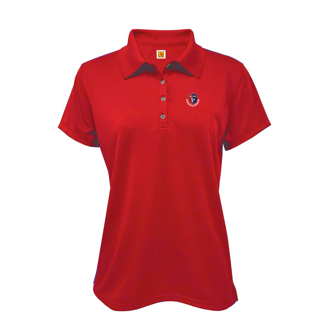 Girls Performance Short-Sleeve Fitted Polo Shirt