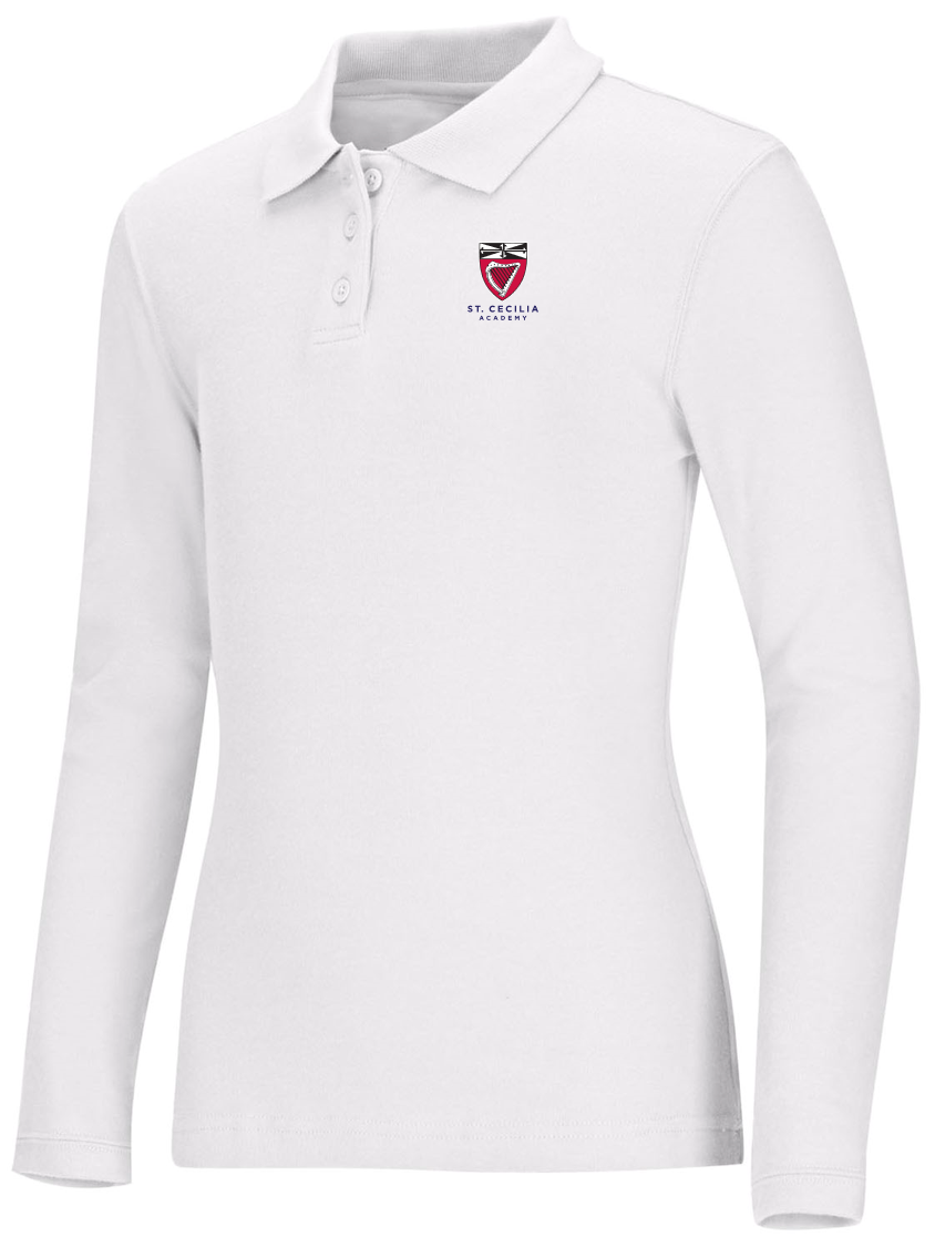 SCA long-sleeve girls fitted polo