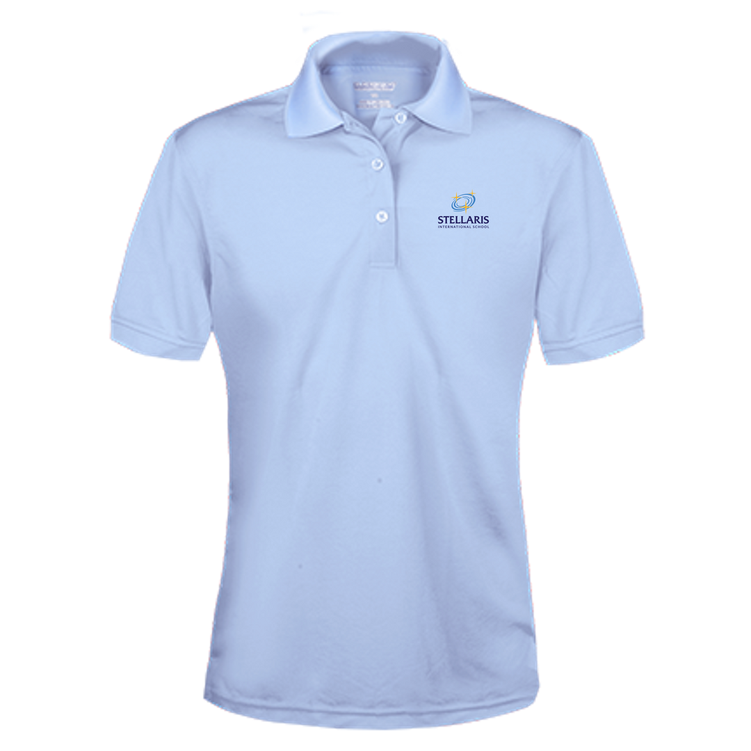 Girls Performance Short-Sleeve Fitted Polo Shirt