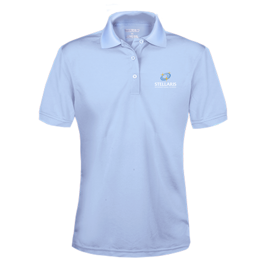 SIS Girls Performance Short-Sleeve Fitted Polo Shirt