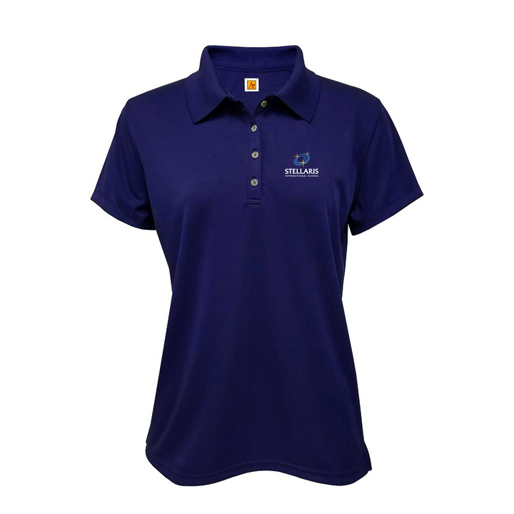 SIS Girls Performance Short-Sleeve Fitted Polo Shirt