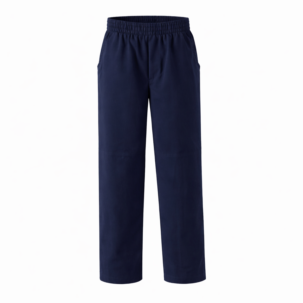 Elastic Waist Performance Pull-On Pants Black/Grey