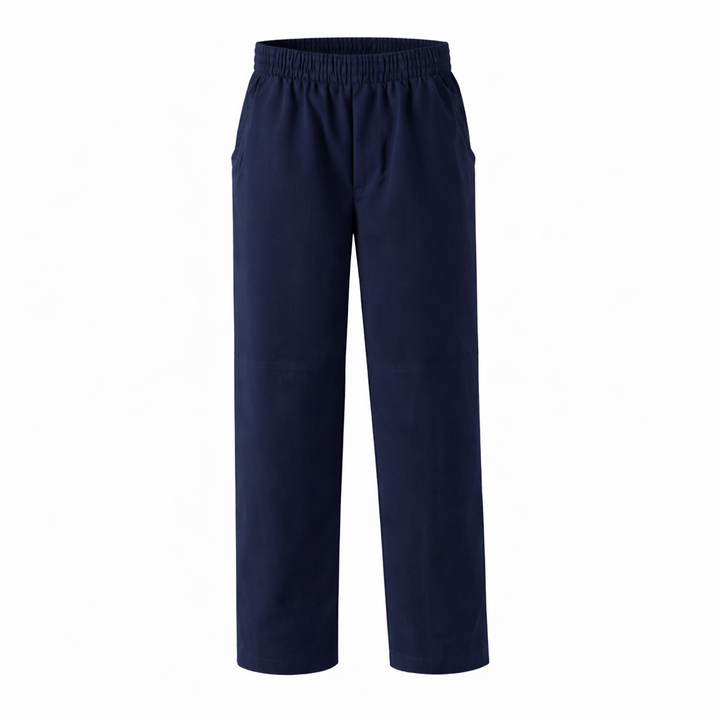 Elastic Waist Performance Pull-On Pants Black/Grey
