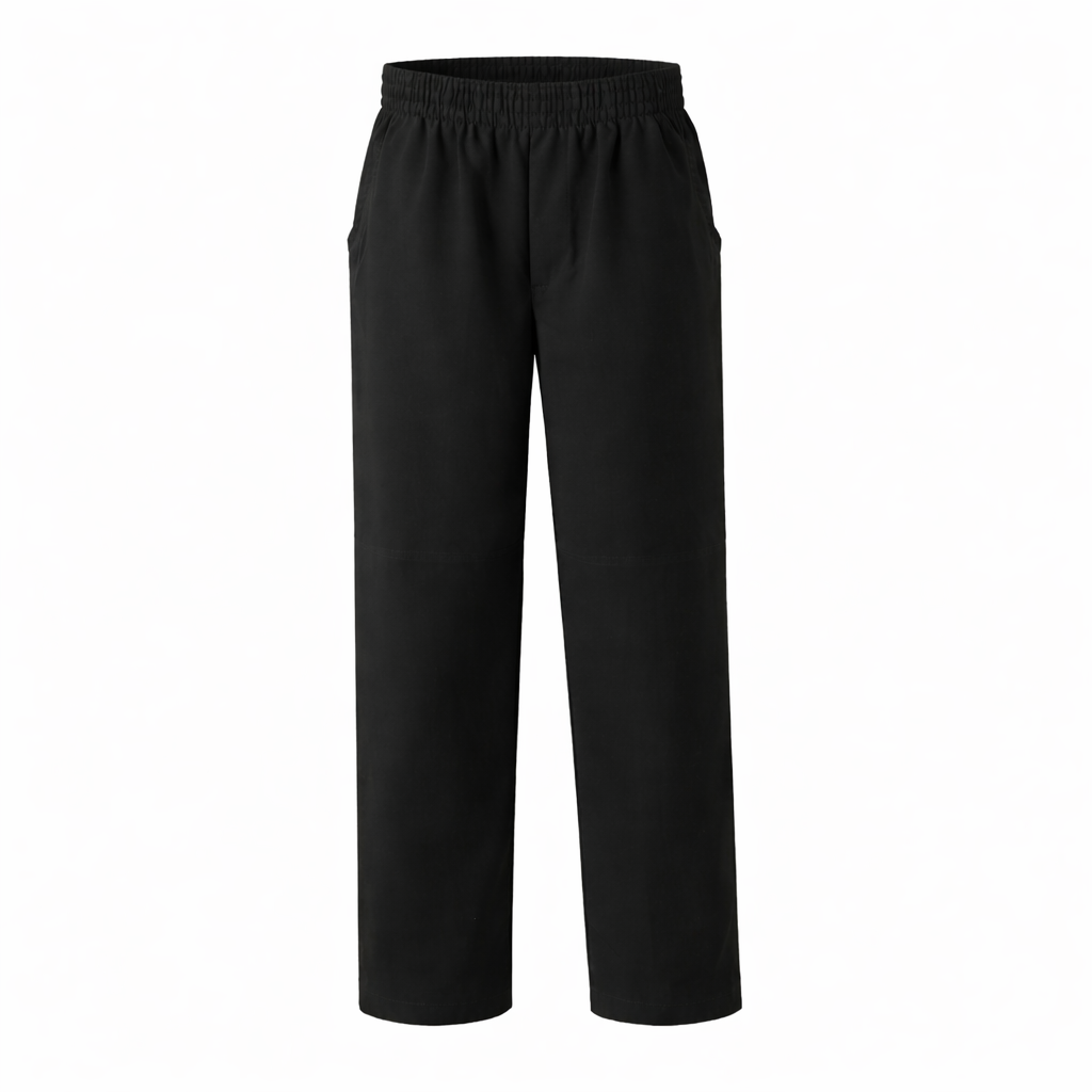 Elastic Waist Performance Pull-On Pants Black/Grey