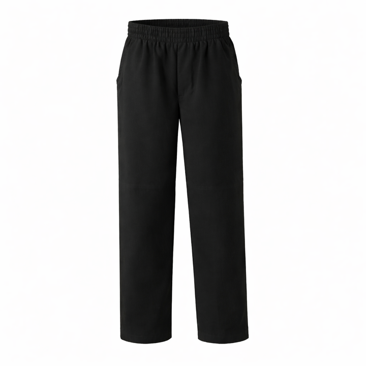 Elastic Waist Performance Pull-On Pants Black/Grey
