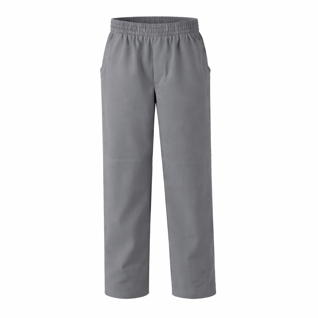 Elastic Waist Performance Pull-On Pants Black/Grey