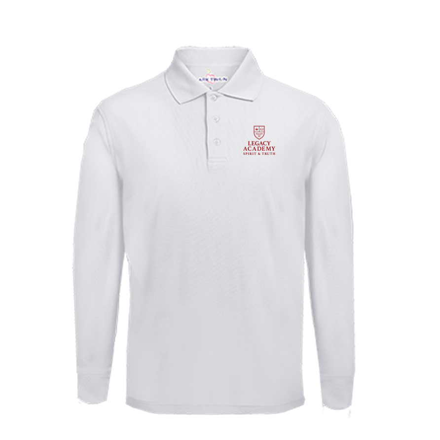 LA long-sleeve unisex polo