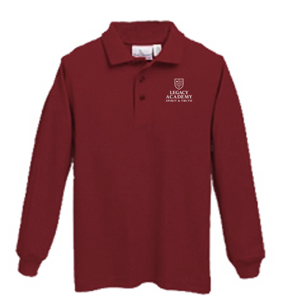 LA long-sleeve unisex polo