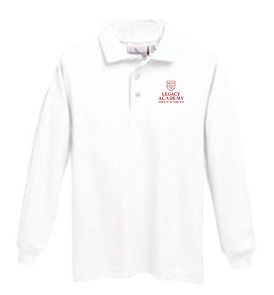LA long-sleeve unisex polo