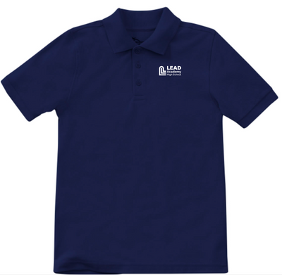 LEAD Academy short-sleeve polo (logo or blank)