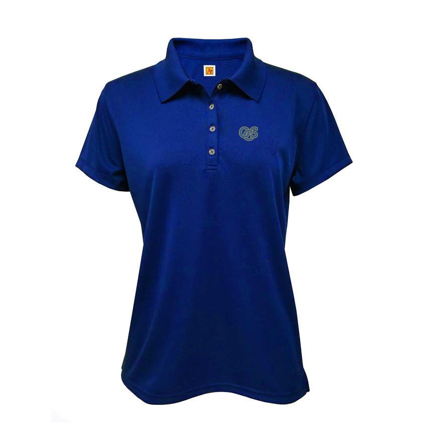 Overbrook Girls Short-Sleeve Fitted Polo Shirt