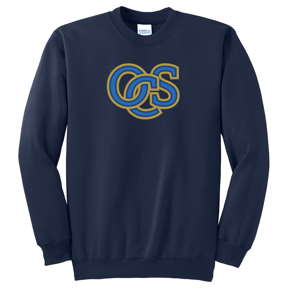 OCS applique crew-neck sweatshirt