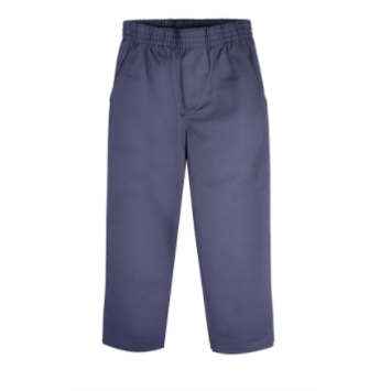 Elastic Waist Pull-On Navy Twill Pants (OCS - PK/K Only) - Toddler