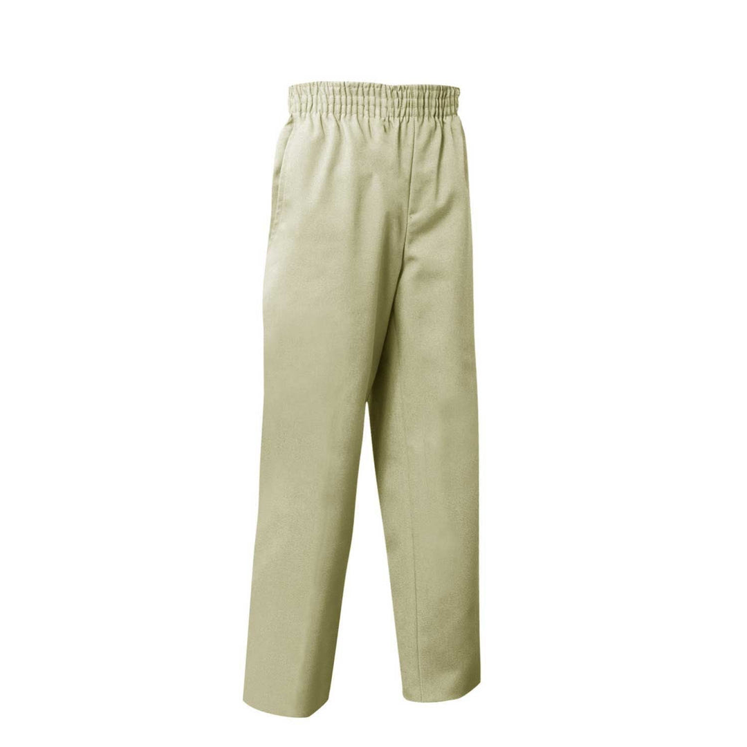 Elastic Waist Pull-On Khaki Twill Pants - Toddler