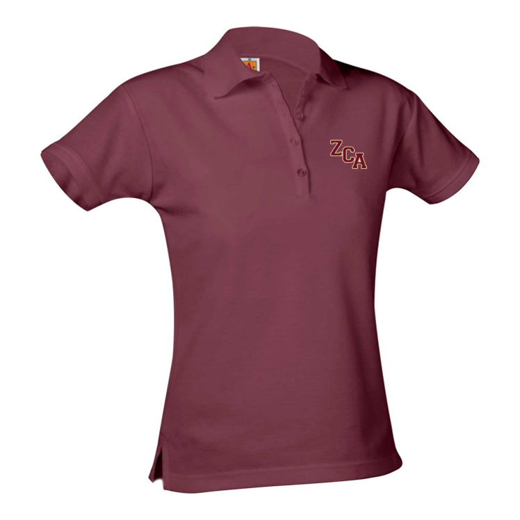 ZCA short-sleeve girls fitted polo