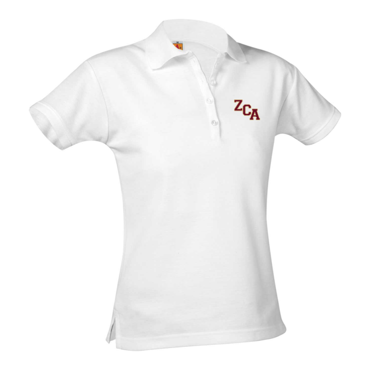 ZCA short-sleeve girls fitted polo