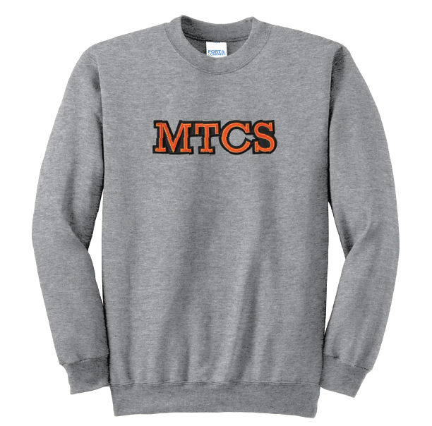 MTCS applique crew-neck sweatshirt