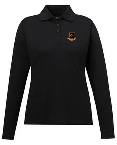 MTCS long-sleeve girls fitted polo