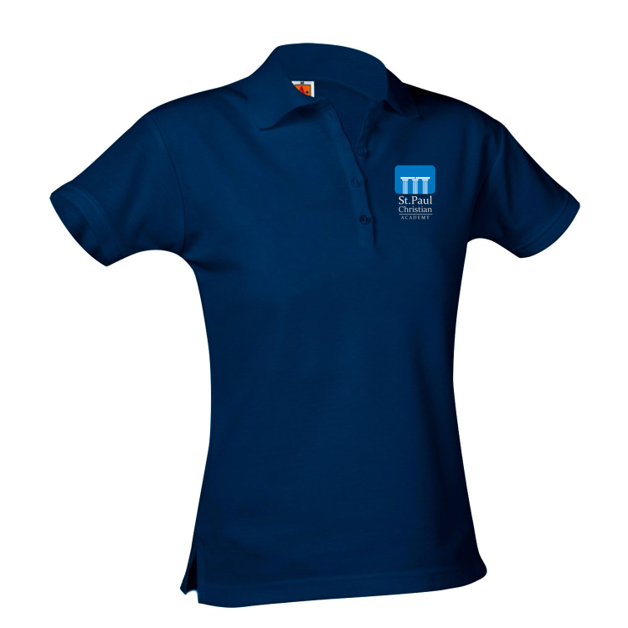 St. Paul short-sleeve girls fitted polo
