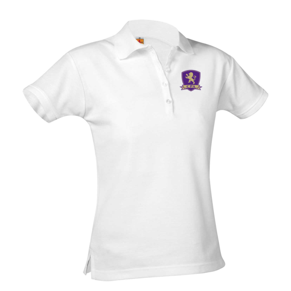 CPA short-sleeve girls fitted polo