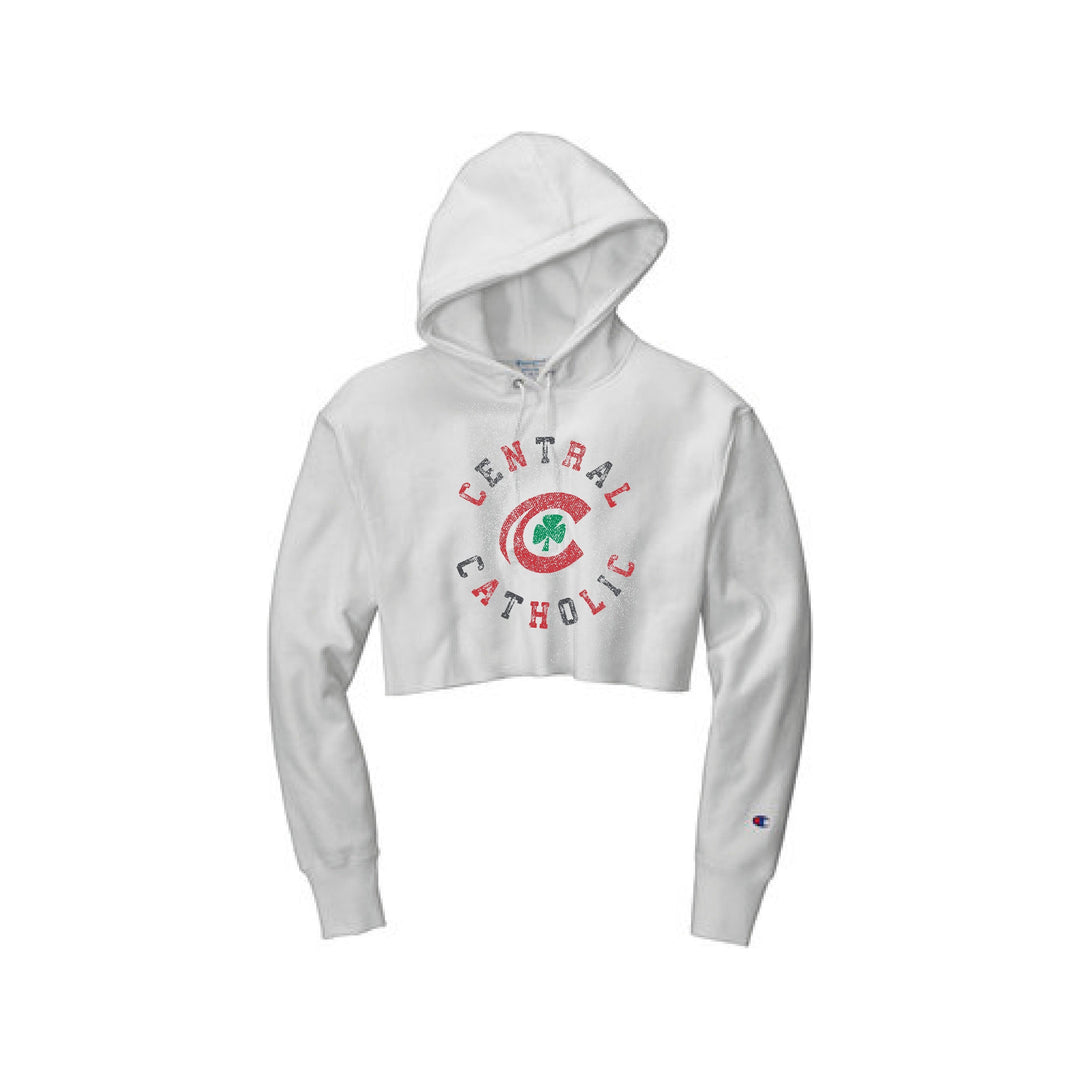CCHS Champion  Women's Reverse Weave  Cropped Cut-Off Hooded Sweatshirt