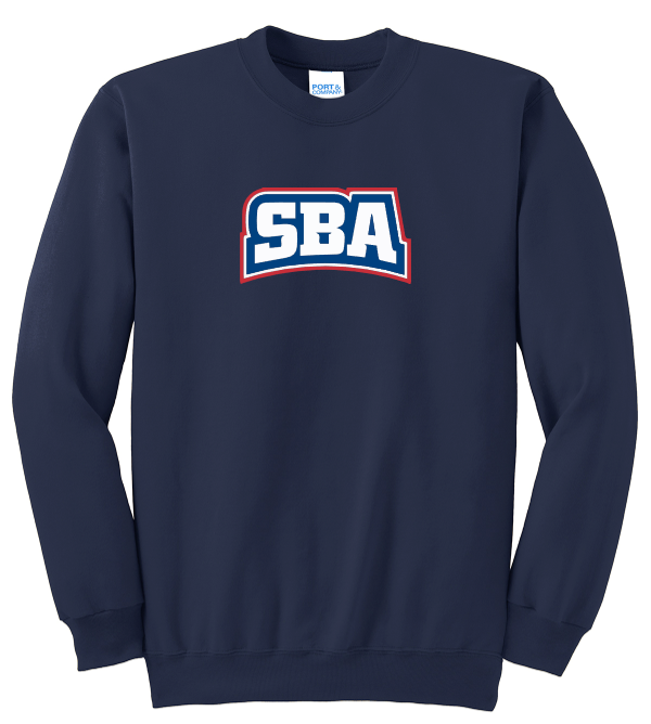SBA applique crew-neck sweatshirt