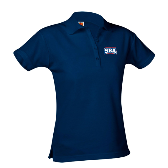 SBA short-sleeve girls fitted polo