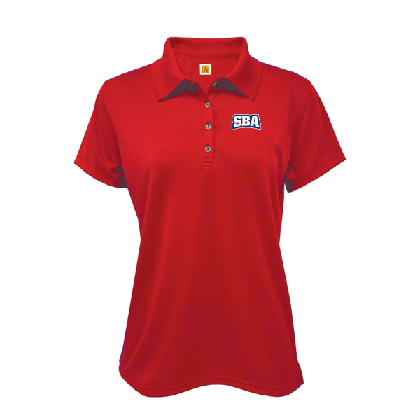 SBA short-sleeve girls fitted polo